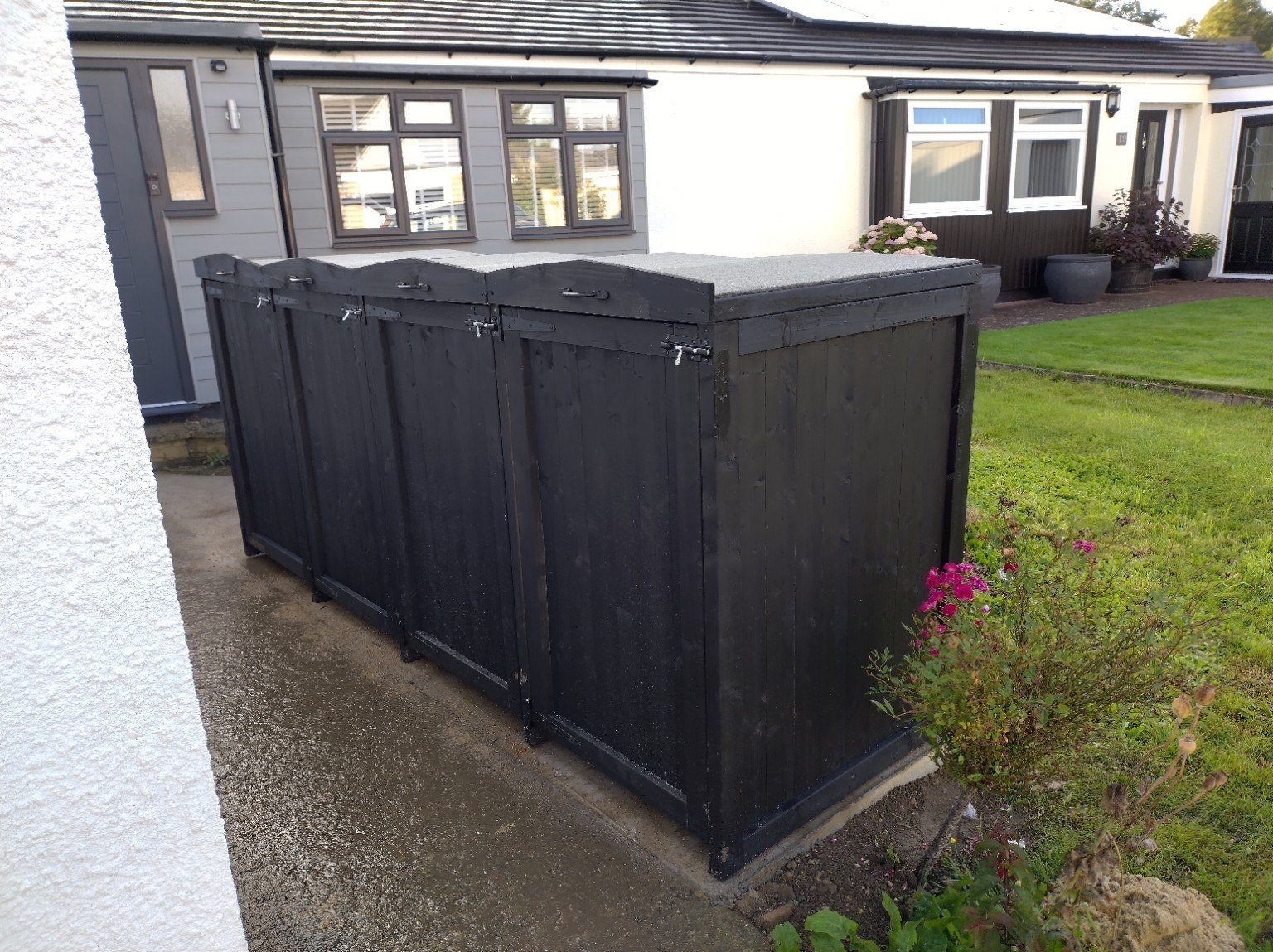 Dark wooden storage at home